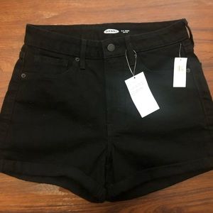 Old navy black denim shorts